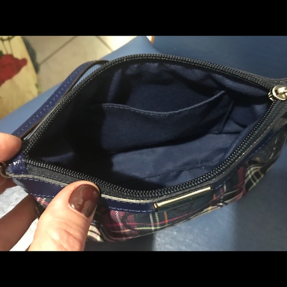 Coach multi plaid tartan patent leather wristlet - Picture 6 of 16